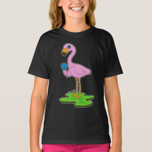 フラミンゴ棒つきキャンデー飴 Tシャツ