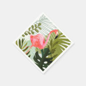 フラミンゴ森林 スタンダードカクテルナプキン (角)