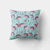 フラミンゴ模様 クッション (裏面)