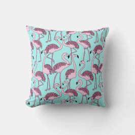 フラミンゴ模様 クッション