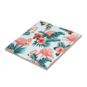 フラミンゴ模様 タイル (側面)