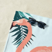 フラミンゴ模様 ビーチタオル (インサイチュ)