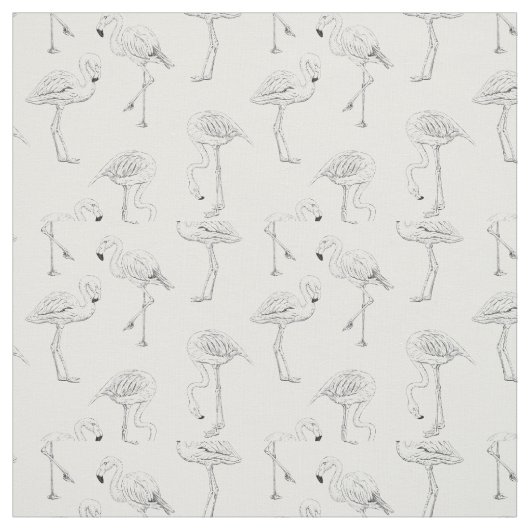 フラミンゴ模様 ファブリック (見本)