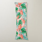 フラミンゴ模様 ボディピロー (正面縦)