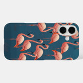 フラミンゴ模様 Case-Mate iPhoneケース (裏面 (横))