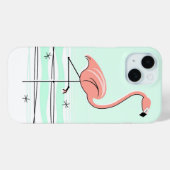 フラミンゴ海アクアiPhoneケース Case-Mate iPhoneケース (裏面 (横))