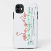 フラミンゴ海グループiPhone 11タフ Case-Mate iPhoneケース (裏面)