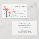 フラミンゴ海トリオ名刺 名刺 (正面/裏面)