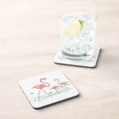 フラミンゴ海トリオ2コースタープラスチック コースター (右側)