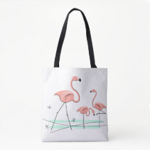 フラミンゴ海トリオ2コーラルチェックバック