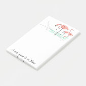 フラミンゴ海トリオ3 "文字" ポストイット (アングル)