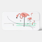 フラミンゴ海トリオ3 iPadケース Case-Mate iPhoneケース (裏面 (横))