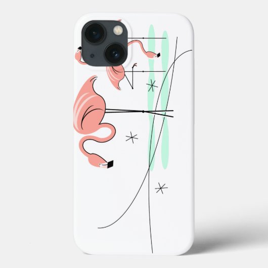 フラミンゴ海トリオ3iPad Miniケース Case-Mate iPhoneケース (裏面)