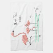 フラミンゴ海トリオ4キッチンタオル キッチンタオル (縦)