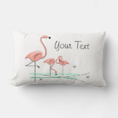 フラミンゴ海トリオ4ランバー ランバークッション (正面)