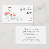 フラミンゴ海トリオ4名刺 名刺 (正面/裏面)