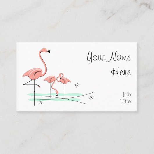 フラミンゴ海トリオ4名刺 名刺 (正面)