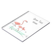 フラミンゴ海トリオ4文字ノート ノートブック (左側)