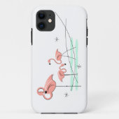 フラミンゴ海トリオiPhone 11タフ Case-Mate iPhoneケース (裏面)