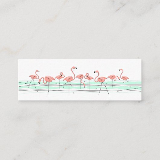 フラミンゴ海ライン側文字スキニー スキニー名刺 (正面)