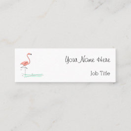 フラミンゴ海側文字スキニー スキニー名刺