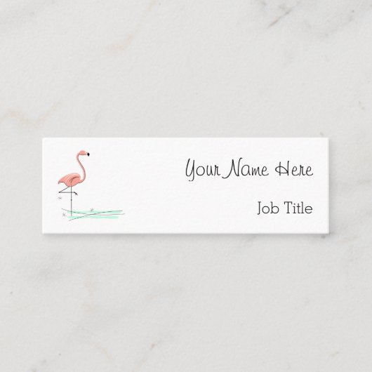 フラミンゴ海側文字スキニー スキニー名刺 (正面)