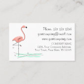 フラミンゴ海側文字 名刺 (裏面)