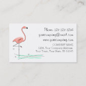 フラミンゴ海側文字 名刺 (裏面)