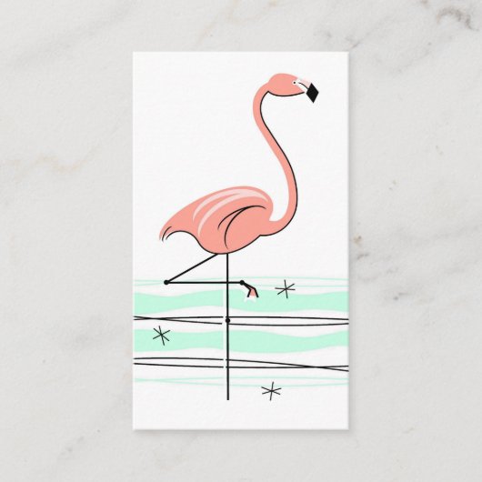 フラミンゴ海名刺（白） 名刺 (正面)