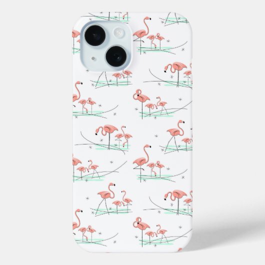 フラミンゴ海数々のiPhoneケース Case-Mate iPhoneケース (裏面)