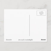 フラミンゴ海文字はがき ポストカード (裏面)