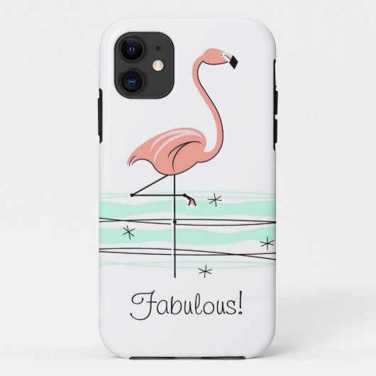 フラミンゴ海'素晴らしい!' iPhone 11タフ Case-Mate iPhoneケース (裏面)