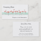 フラミンゴ海線名刺 名刺 (正面/裏面)