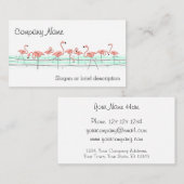 フラミンゴ海線名刺 名刺 (正面/裏面)