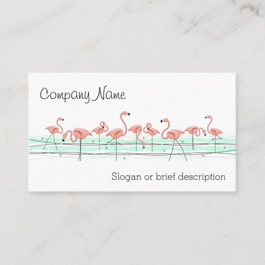 フラミンゴ海線名刺 名刺 (正面)