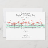 フラミンゴ海行の招待 招待状 (裏面)