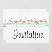 フラミンゴ海行の招待 招待状 (正面/裏面)