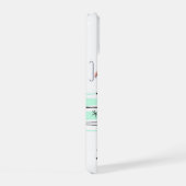 フラミンゴ海「素晴らしい!」iPhoneケース iPhone 15ケース (右側面)