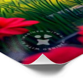 フラミンゴ湖に立つ–365476 ポスター (コーナー)