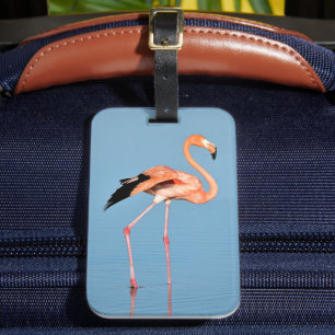 フラミンゴ湖ウォーク 鳥 ラゲッジタグ