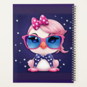 フラミンゴ漫画とアメリカ国旗 プランナー手帳 (裏面)