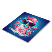 フラミンゴ漫画とアメリカ国旗–69681 タイル (側面)