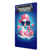 フラミンゴ漫画とアメリカ国旗–69681 ミニクリップボード (アングル2)