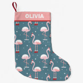 フラミンゴ熱帯クリスマス スモールクリスマスストッキング (正面)
