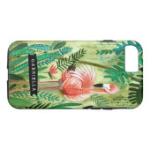 フラミンゴ熱帯ジャングル熱帯地方 | Iphone 7ケース Case-Mate iPhoneケース (裏面(横))