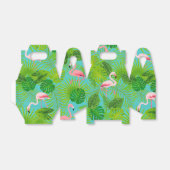 フラミンゴ熱帯パームギフトボックス フェイバーボックス (折り畳みなし)