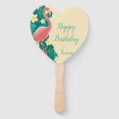 フラミンゴ熱帯性 ハンドファン (正面)