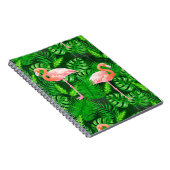 フラミンゴ熱帯水色 ノートブック (右側)