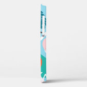 フラミンゴ熱帯、トレンディーヴィンテージパターン。 Case-Mate iPhoneケース (裏面 / 左)