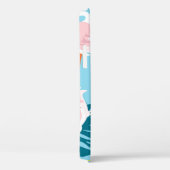 フラミンゴ熱帯、トレンディーヴィンテージパターン。 Case-Mate iPhoneケース (裏面 / 右)